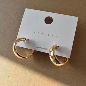 18K Gold Plated Chunky Hoop Earrings for Women